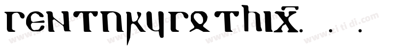 gentury gothic字体转换